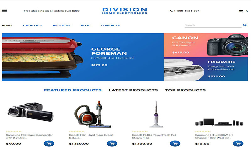 Κατασκευή ηλεκτρονικού καταστήματος eshop HOME ELECTRONICS