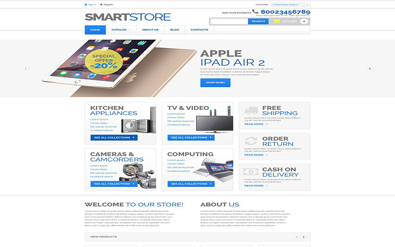 Σχεδίαση eshop ηλεκτρονικού καταστήματος Home Electronics